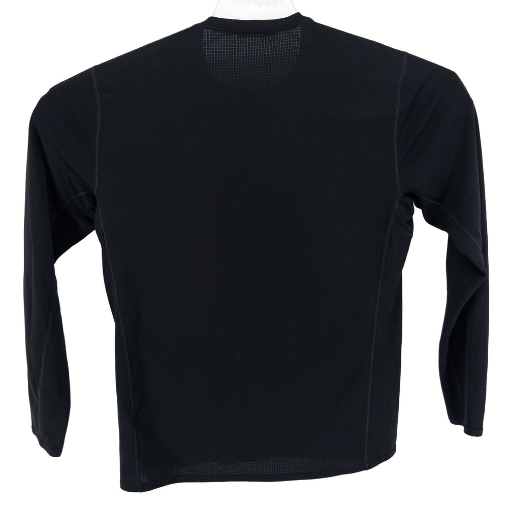 Patagonia Mens Med Midweight Capilene Crewneck Baselayer Shirt Black 44425 Gorp - Picture 5 of 9